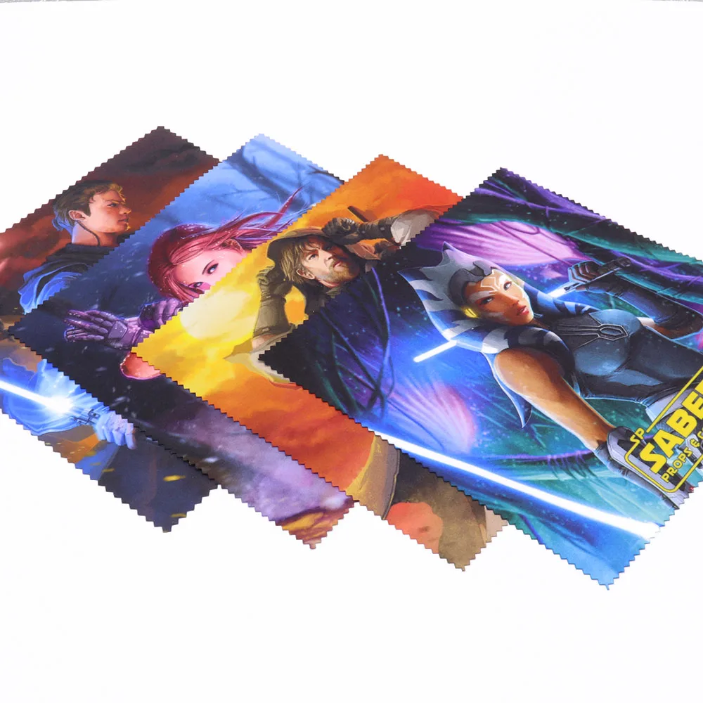 microfiber sude  4color print digital Print computer screen cleaning cloth with logo digital Print adult glasses suede cloth