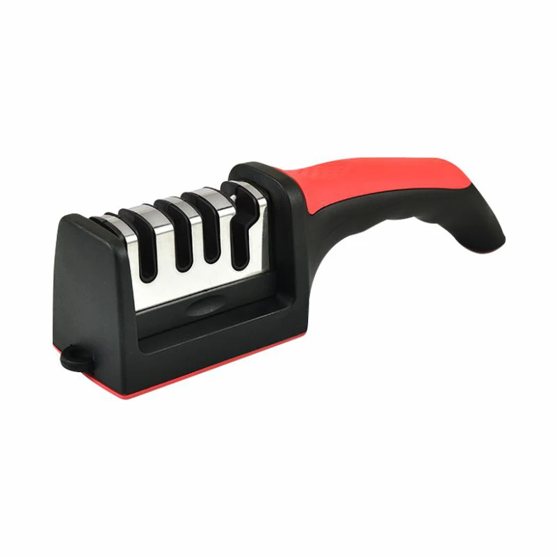 Kitchen Accessories Manual PP Nonslip Handle 4 Stage Rolling Tungsten Scissor And Knife Sharpener Kitchen Knives Sharpening