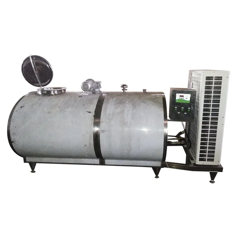 10000Liter horizontal milk cooling tank direct expansion milk cooling tank cooling milk to 2~5 degree
