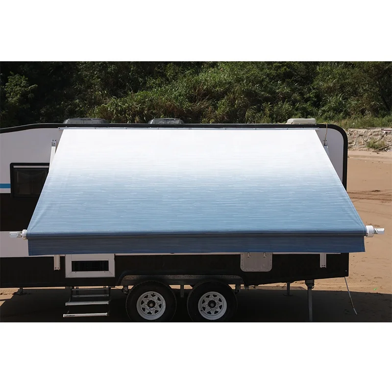 
AWNLUX customized awning replacement vinyl rv camper caravan awning fabric for trailer RV awning 