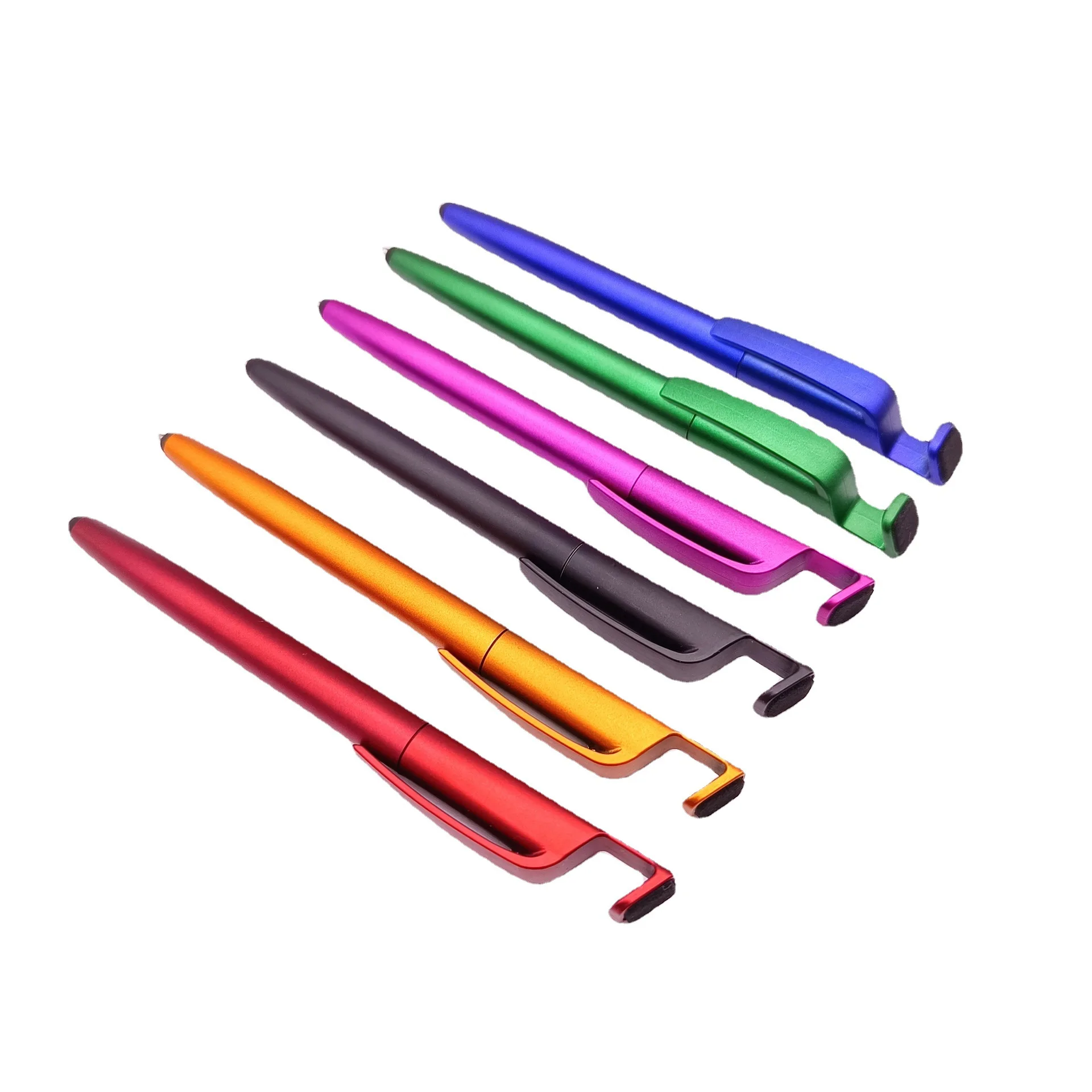 Colorful Capacitive Touch Screen Pen For Ipad And Mobile Phone Multifunction Phone Holder Plastic Pen Promotion