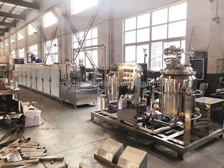 Multifunctional jelly gummy candy depositing line marmalade toffee candy making machine