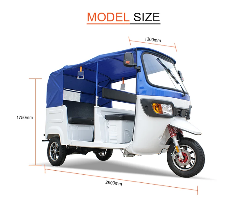 JINPENG Горячая продажа 3000w 60v Электрический Пассажирский Трицикл и авто е рикша цена в Азии