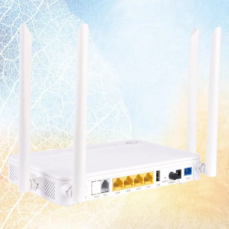Good Quality Original Ftth 4Ge+1Pots+1Usb Dual Frequency Onu Router Gpon Wifi Ont Network Device