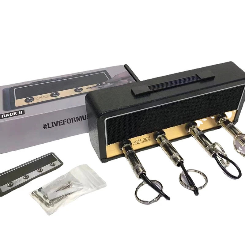 Customized Logo JCM800 Key Storage Rock Guitar Key Rack Vintage Amplifier Keychain Holder Storage Box