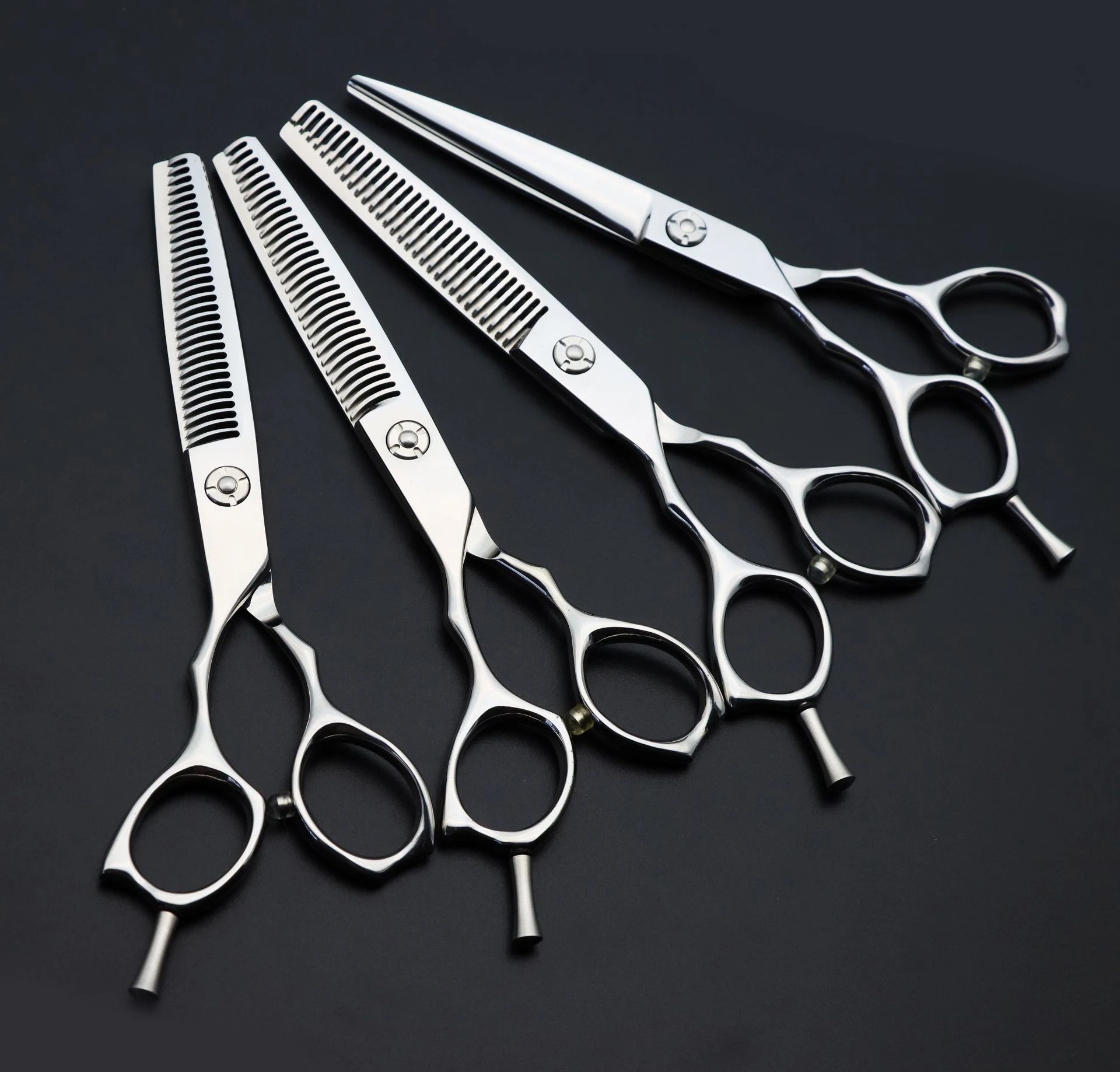 Private Label Hair Scissors High Quality 440C tijera de pelo Left-hand Barber Shears Professional 6 inch Hair Cutting Scissors