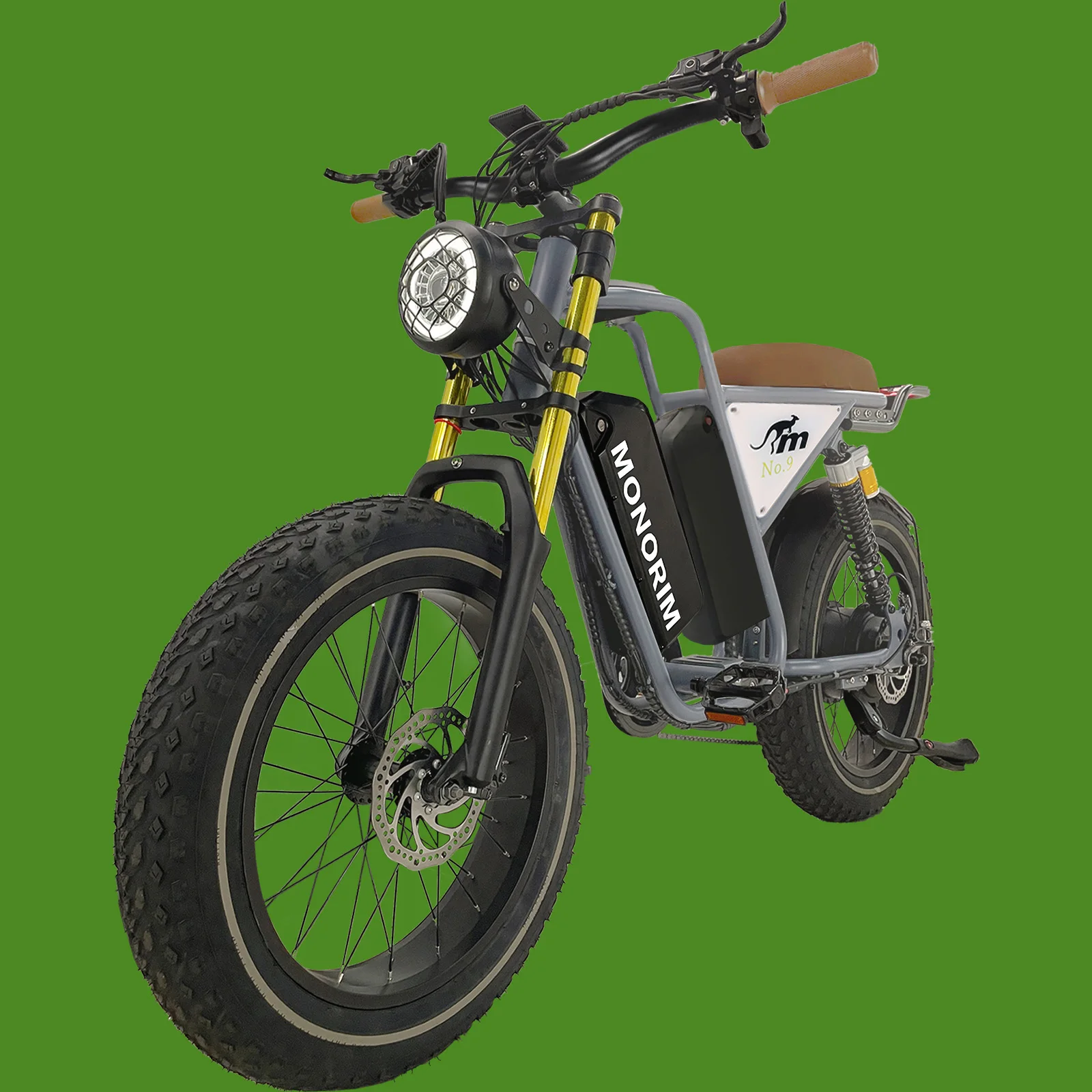 Monorim No.9 Pro electric bike 1000w bafang motor 48V 20Ah*2 dual samsum battery long range 90 miles steel frame mountain ebike