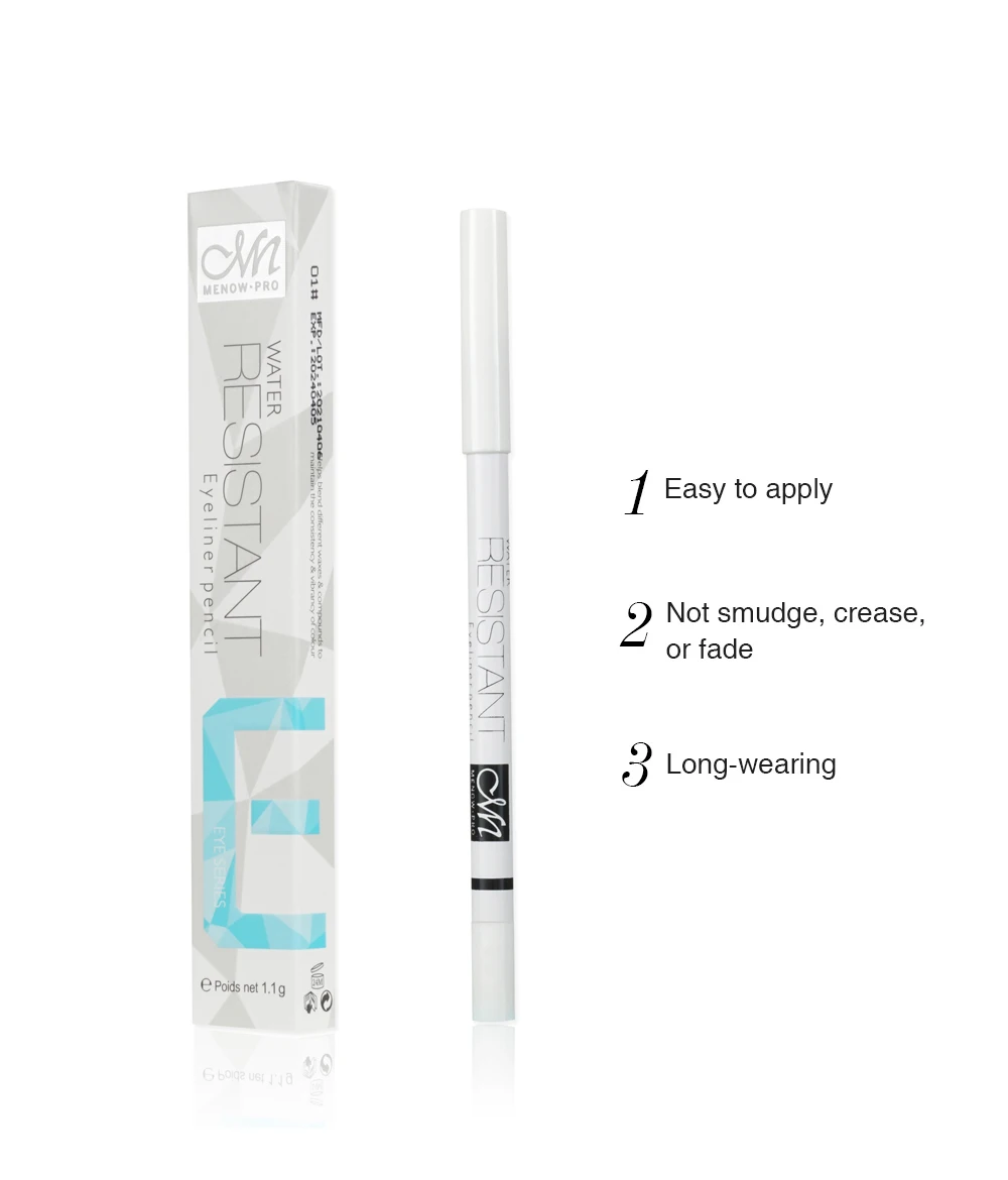MENOW waterproof makeup long lasting white eyeliner pencil eyeliner waterproof