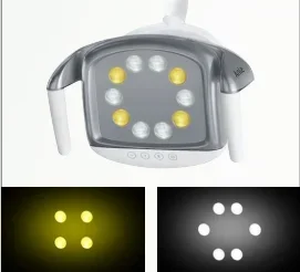 AM-398 Trolley Floor Type Foldaway Dental Unit with LED Lamp Suction Filter and Pneumatic Foot Switch Air Pressure