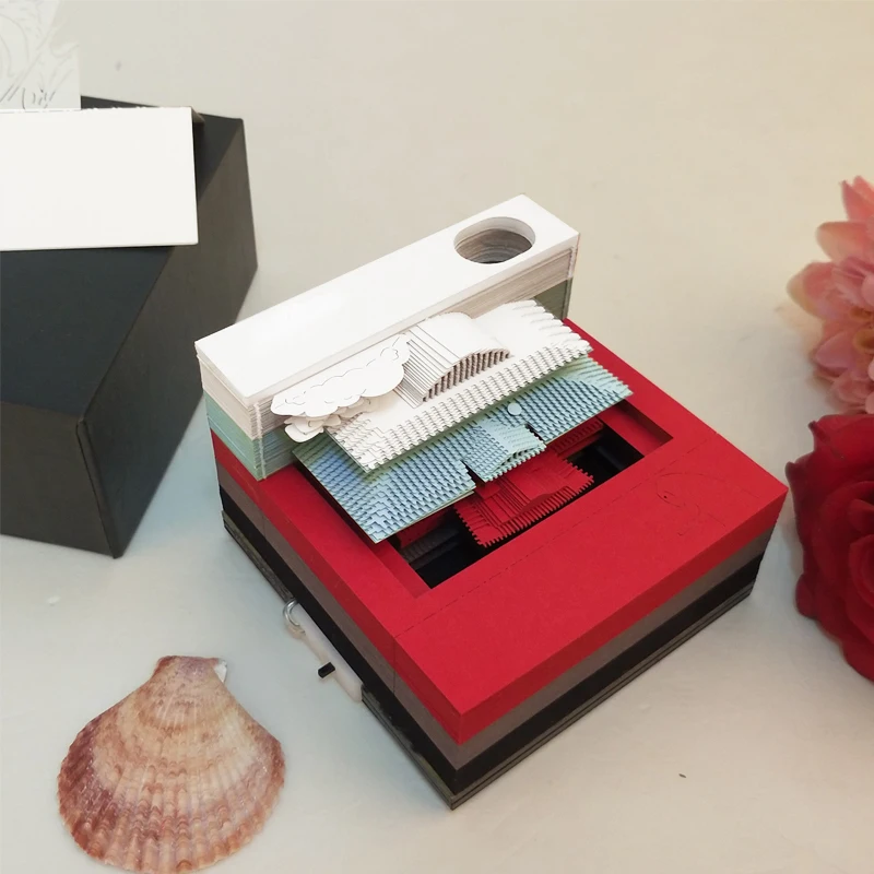 Japanese Stationery Anime Movie Building Sticky Notes School Supplies Memo Pad