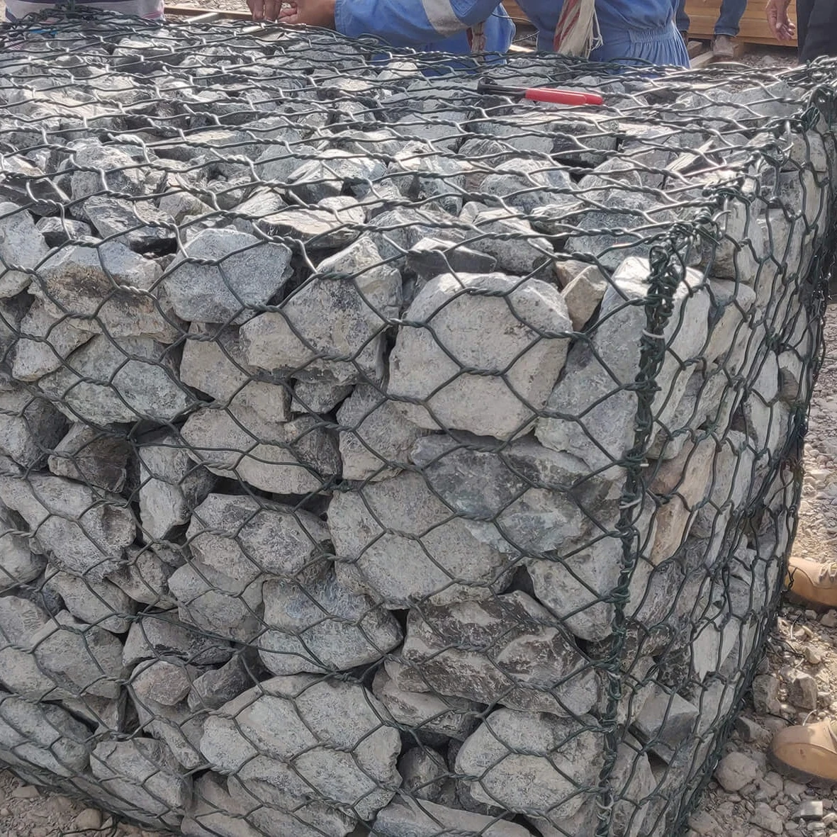 rock protection gabion basket anti rust gabion box woven stone filled gabion