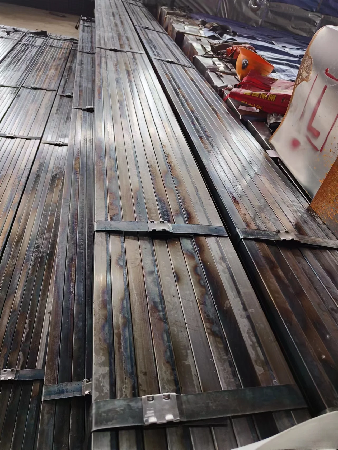 price per meter Mild carbon steel hollow section square black mild steel black welded  xxx black tube 69