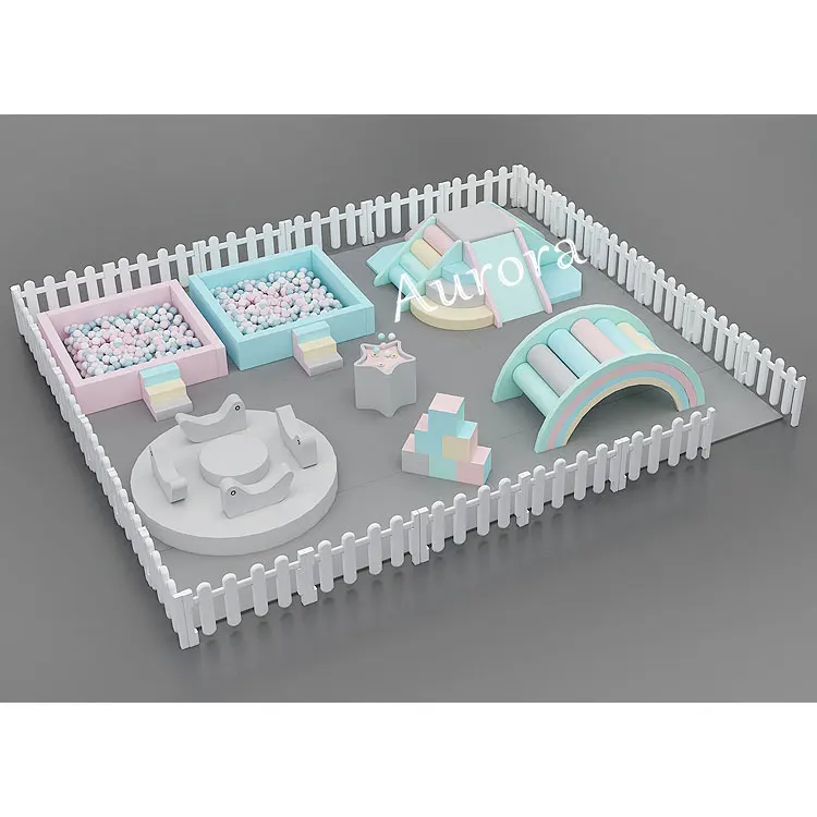 kids soft play bridge outdoor inflatable white bounce house with round ball pit soft play sets kids playground