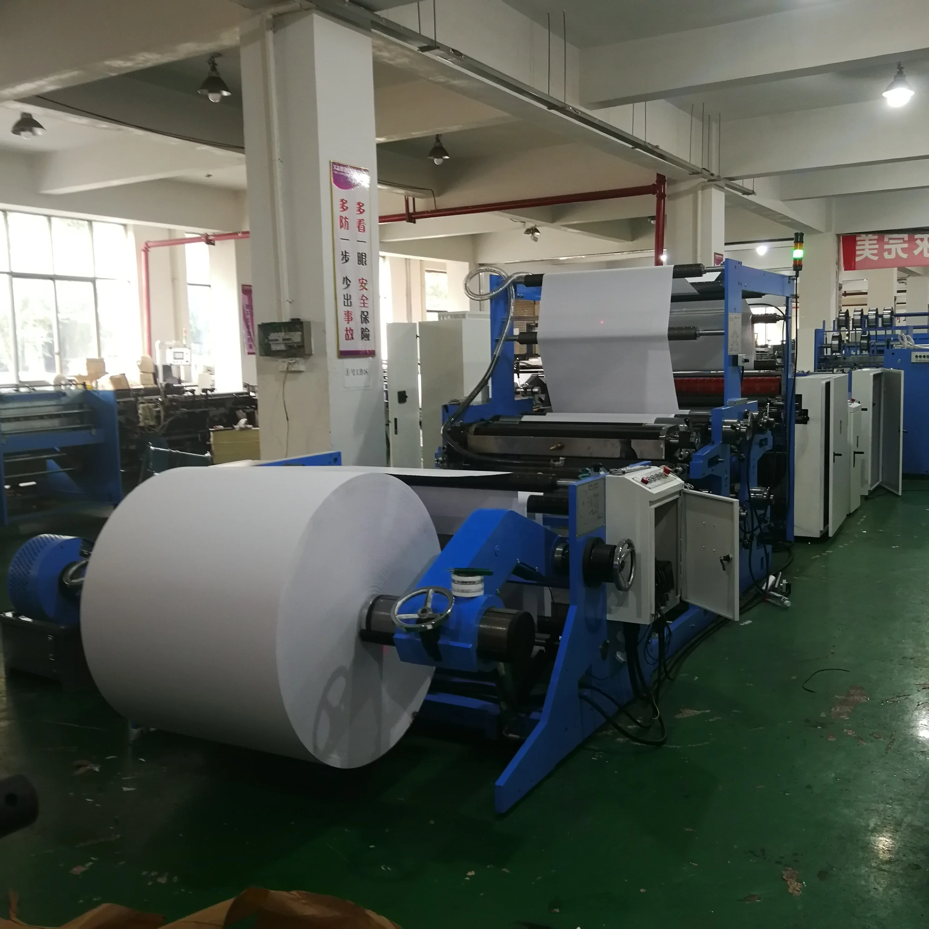 Blue Color Wire Stitching Exercise Book Making Machine