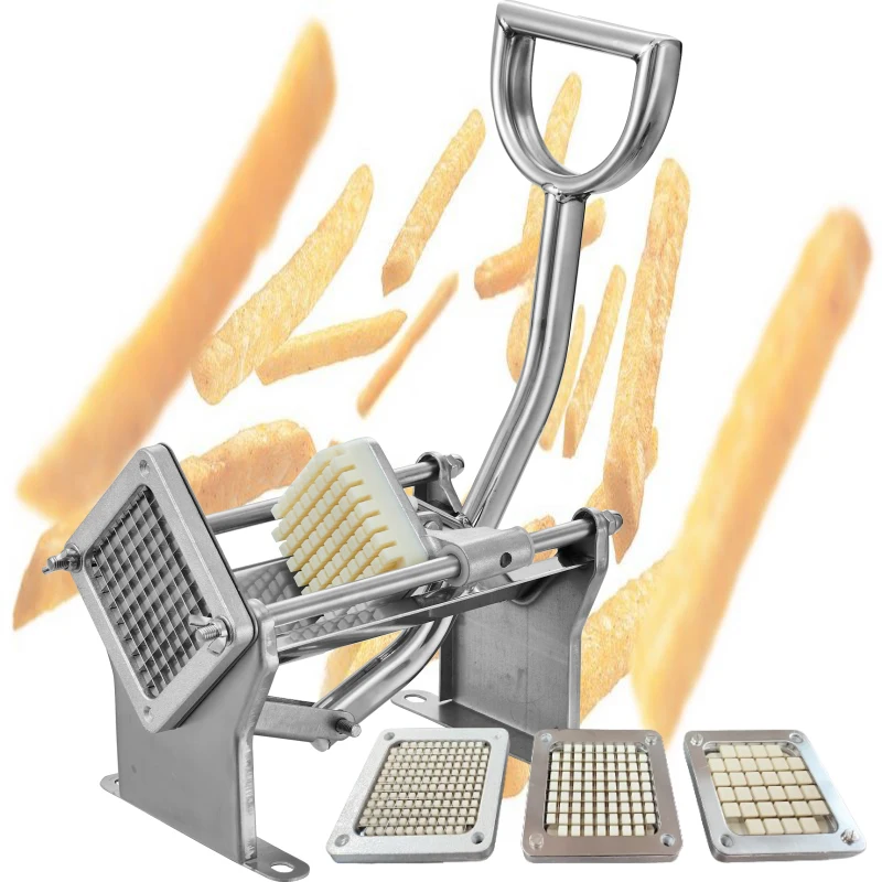 .Factory Direct 6/9/13mm Cutting Size Manual Thickened Stainless Steel Potato Chips Making Machine