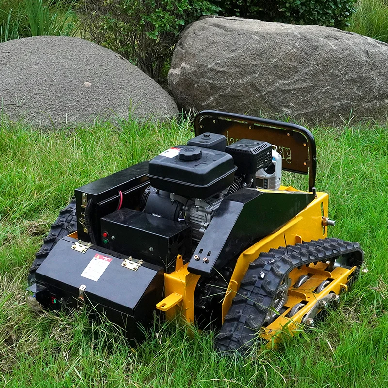 Wholesale 550mm remote control mower ZONGSHEN 225cc garden automatic robot crawler lawn mower