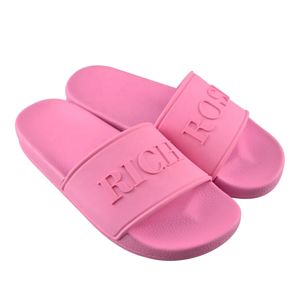 Unisex 3D Printing Custom Women PVC Slippers for Men Designer Slides Summer Sandals Shoes