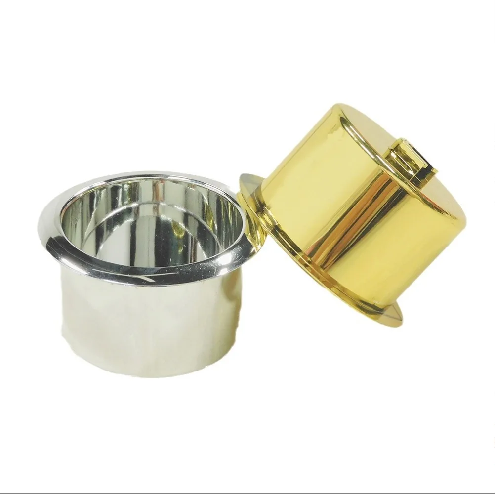 Plastic Cup for Sofa Factory Low Price Golden Black Silver Plastic Cup Christmas Craft Candle Cup for Candlestick Base