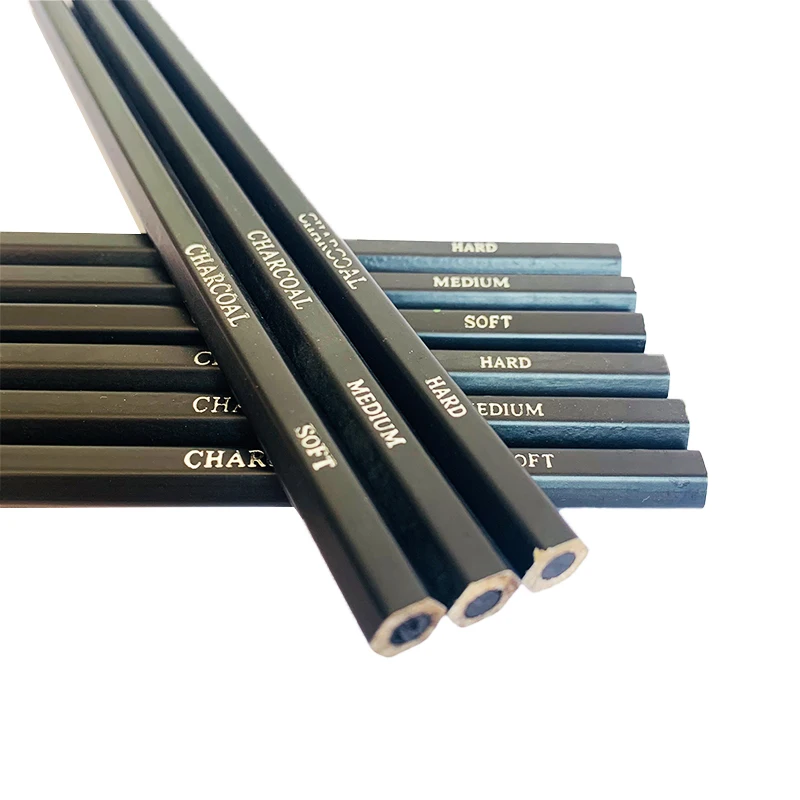 Professional Hard Medium Soft Sketch Charcoal Pencils Drawing Pencils For Art Standard Pencil