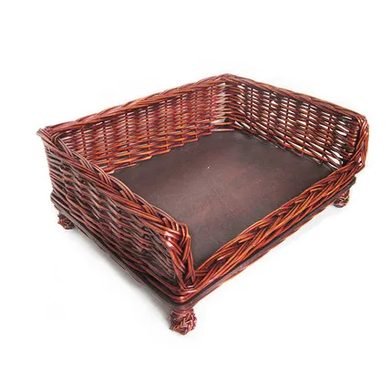 Cheap Wicker Dog House Cage Rattan Basket For Pet Rattan Pet Basket