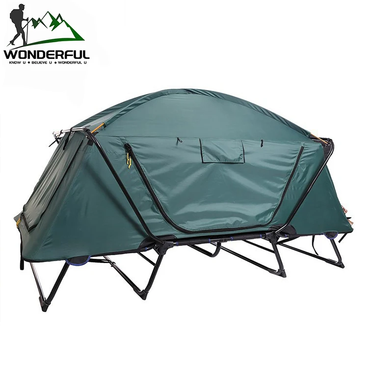 Travel Waterproof Top Oxford  Outdoor 1 2 Person Folding Automatic Double Layer Fishing Camping Ground Off Tent