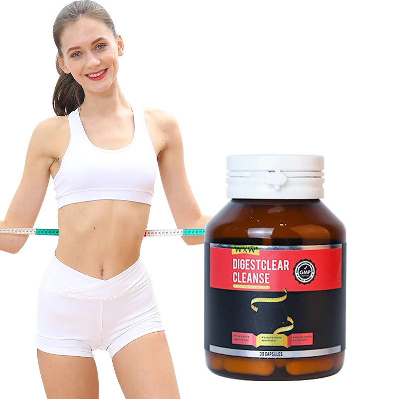 WXW Stock Digestclear Cleanse Capsule 15 Days Cleanse Gut And Colon Support Milk Thistle Detox Capsules
