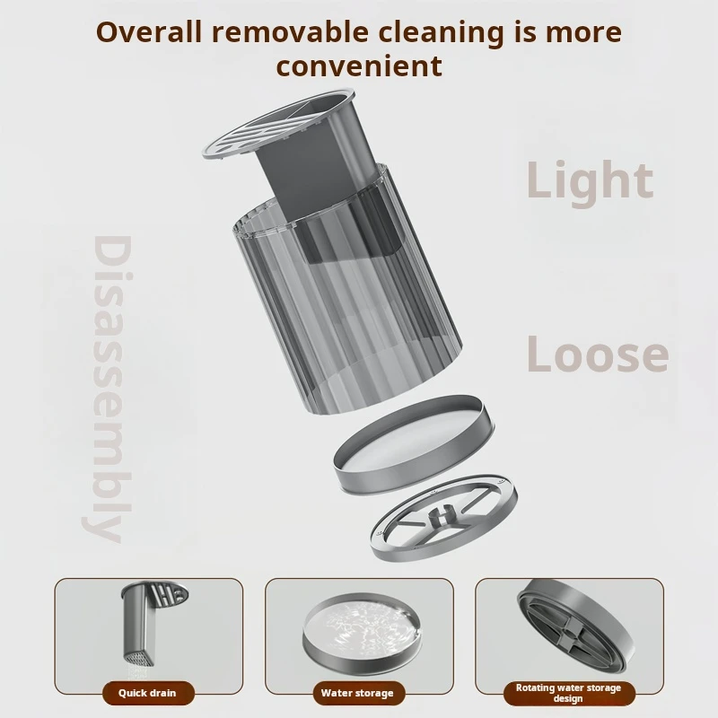 Transparent GreyKnife Block Without Knives Universal Detachable Knife Holder for Easy Cleaning Space Saver Knife Storage Holder