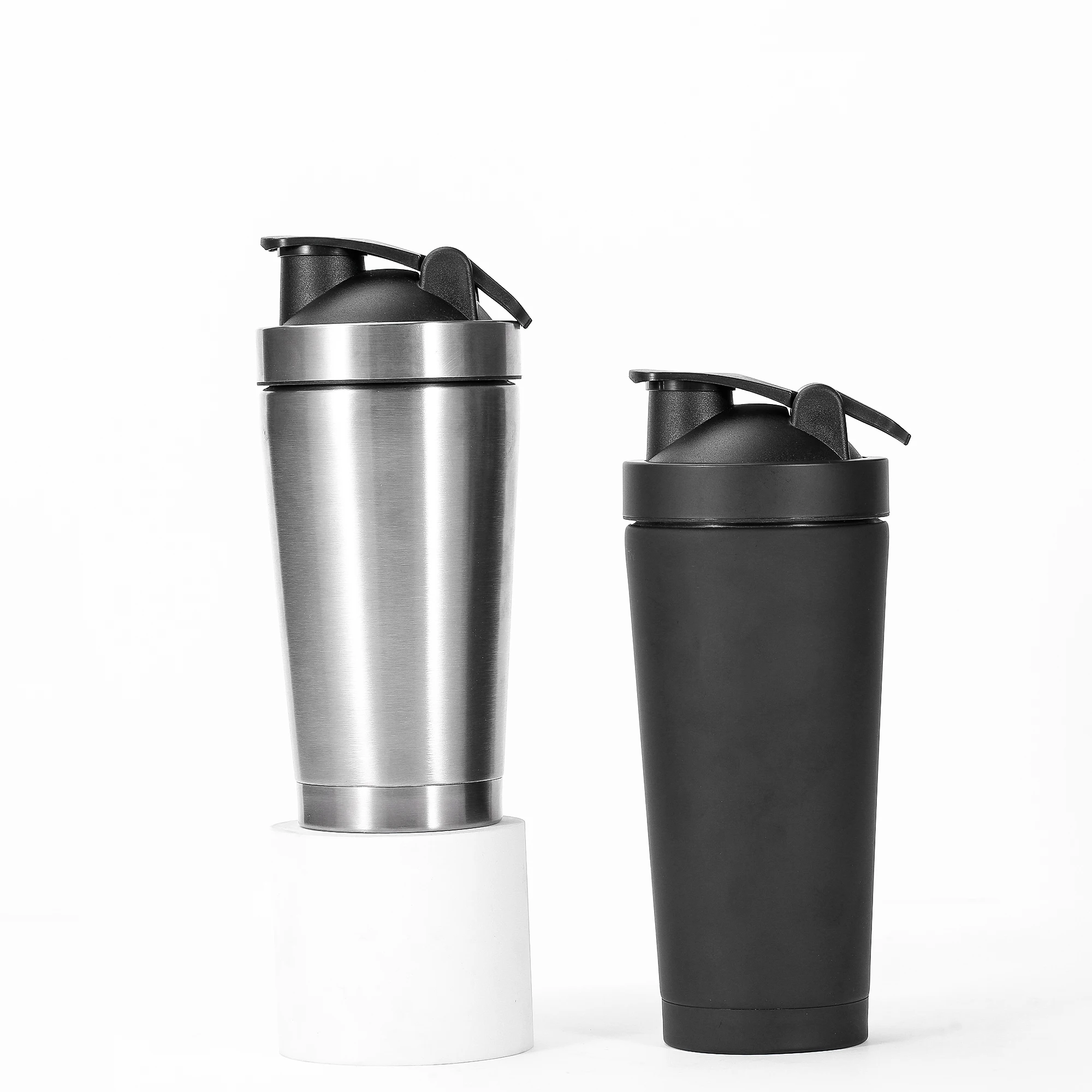 Powder Coated Insulated Sport Metal Fitness Stainless Steel Gym Protein Shaker Bottle