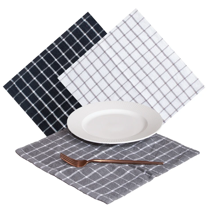 Manufactures fabric personalized towel for novelty plain restaurant kitchen napkins chstomised macrame kitchen towels