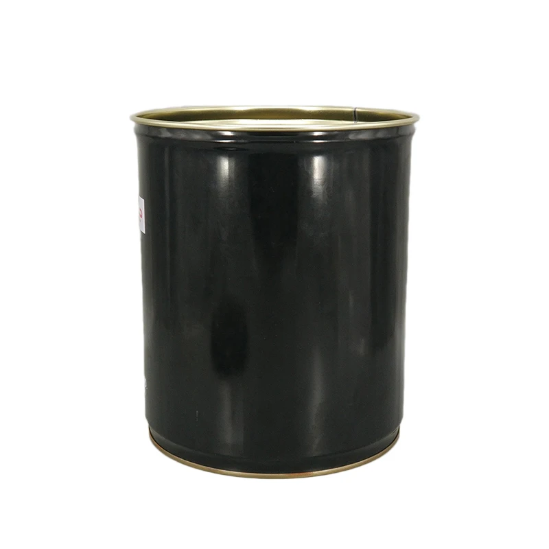 20L metal tin pail with lock ring lid 5gallon empty tinplate metal drum with flower lid UN standard