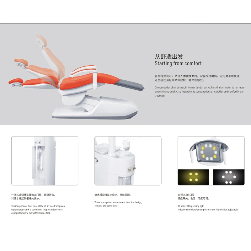 AL-388SC Siger Similar Unidad Sillon Silla Dental De Lujo Marcas Completa