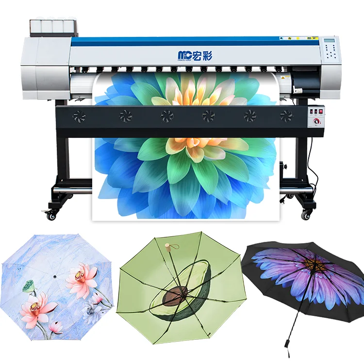 Digital textile heat transfer machine with xp600 I3200 printhead roll to roll large format sublimation printer