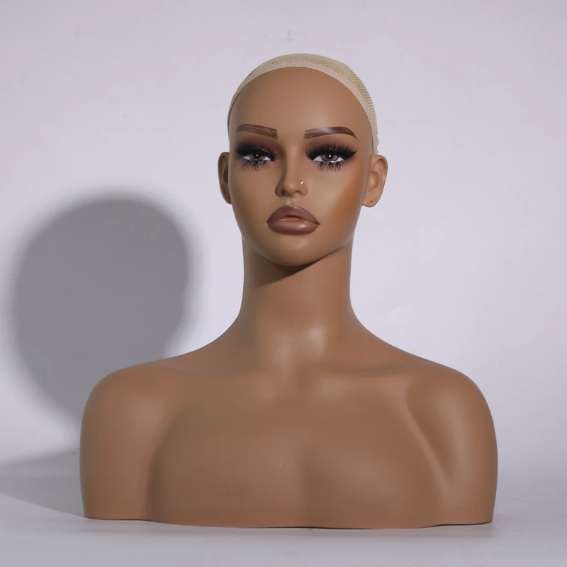 Africa America female mannequin head for wig display  mannequin for Hats display