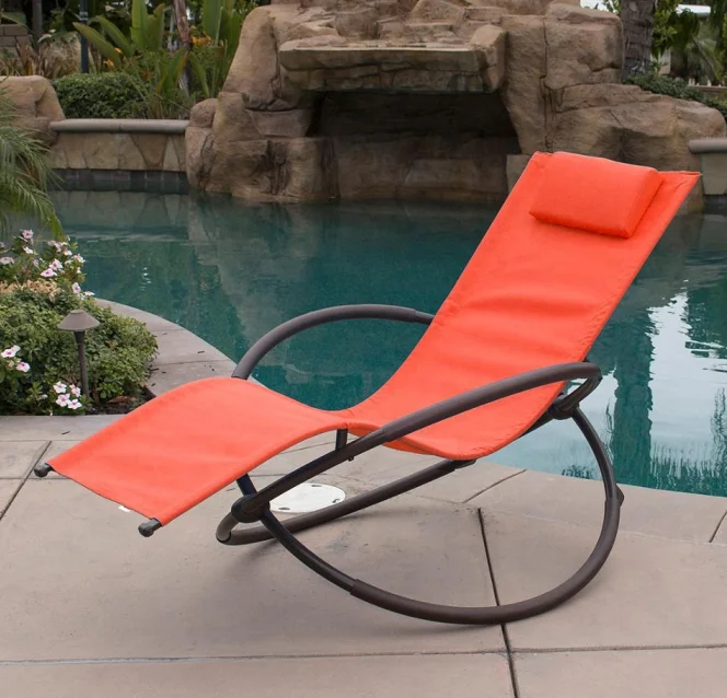 Zero Gravity Orbital Lounger Rocking Chair Outdoor Patio Yard Furniture Lounge Furniture