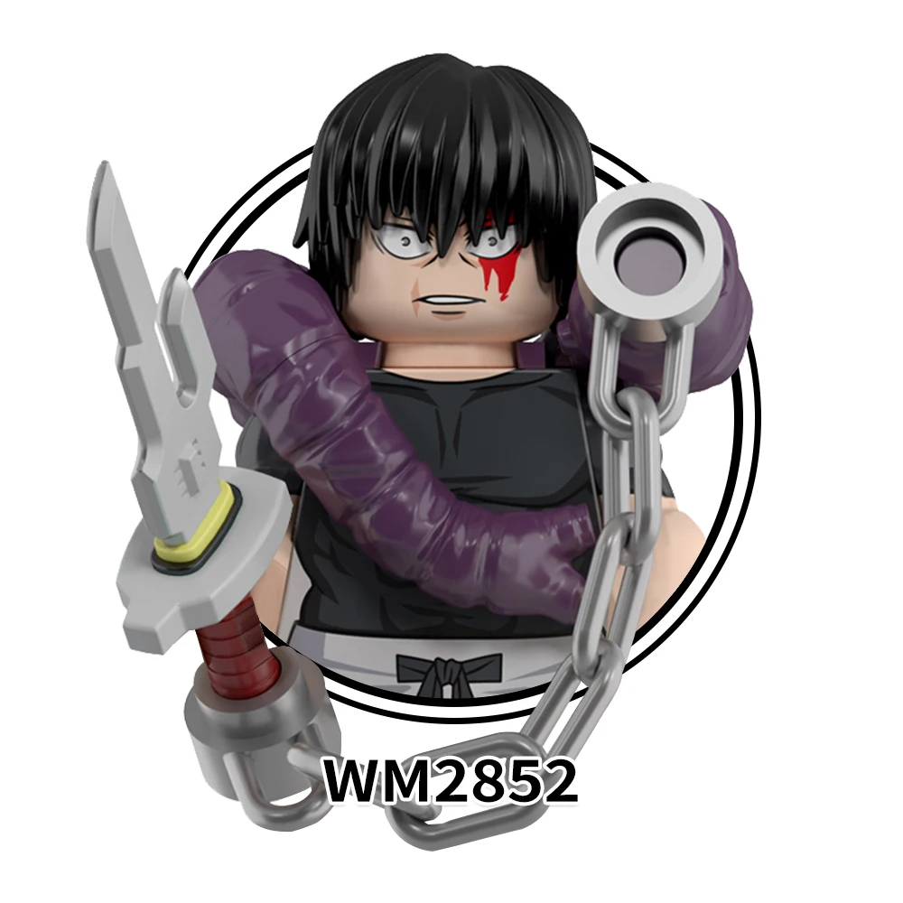 WM6200 Jujutsu Zenin Naobito Fushiguro Toji фигурки аниме подарок детям Juguetes DIY наборы строительных блоков детские игрушки