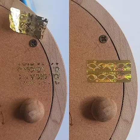 High Security Tamper Evident Seal Warranty Void Original Genuine Authentic Hologram Labels/Stickers Gold for Stuff Marking