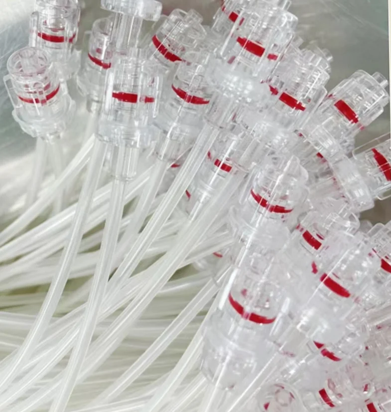 High Pressure Medical Grade 83 Bar Braided Monitoring Extension Line