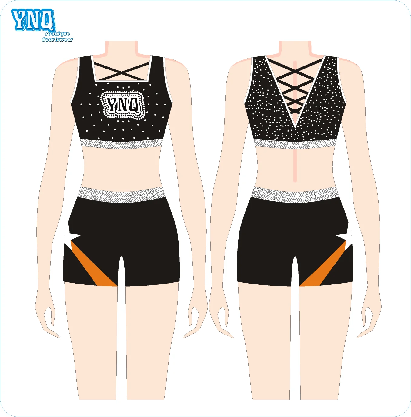 OEM Free Design Popular Practice Kits Crop top and short for Kids