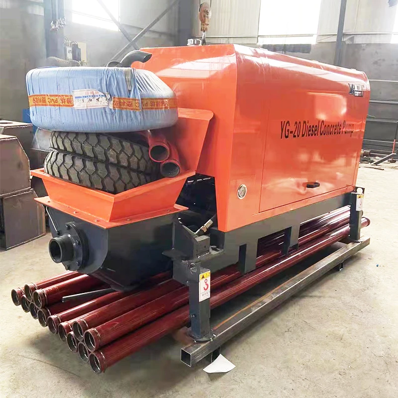 8-10M3/H Mini Mixer With Used Concrete Pump For Sale