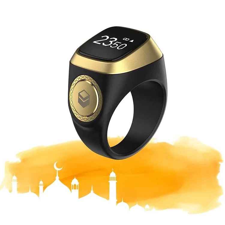Мусульманское цифровое умное кольцо zikr Ring Smart tasbih