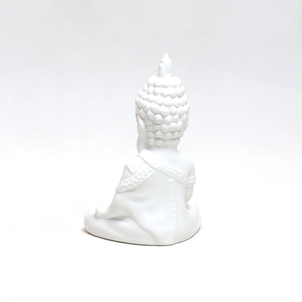 Custom Art Crafts Buddha Sculpture White Ceramic Buddha Statue Ornaments For Gifts Home Decoration