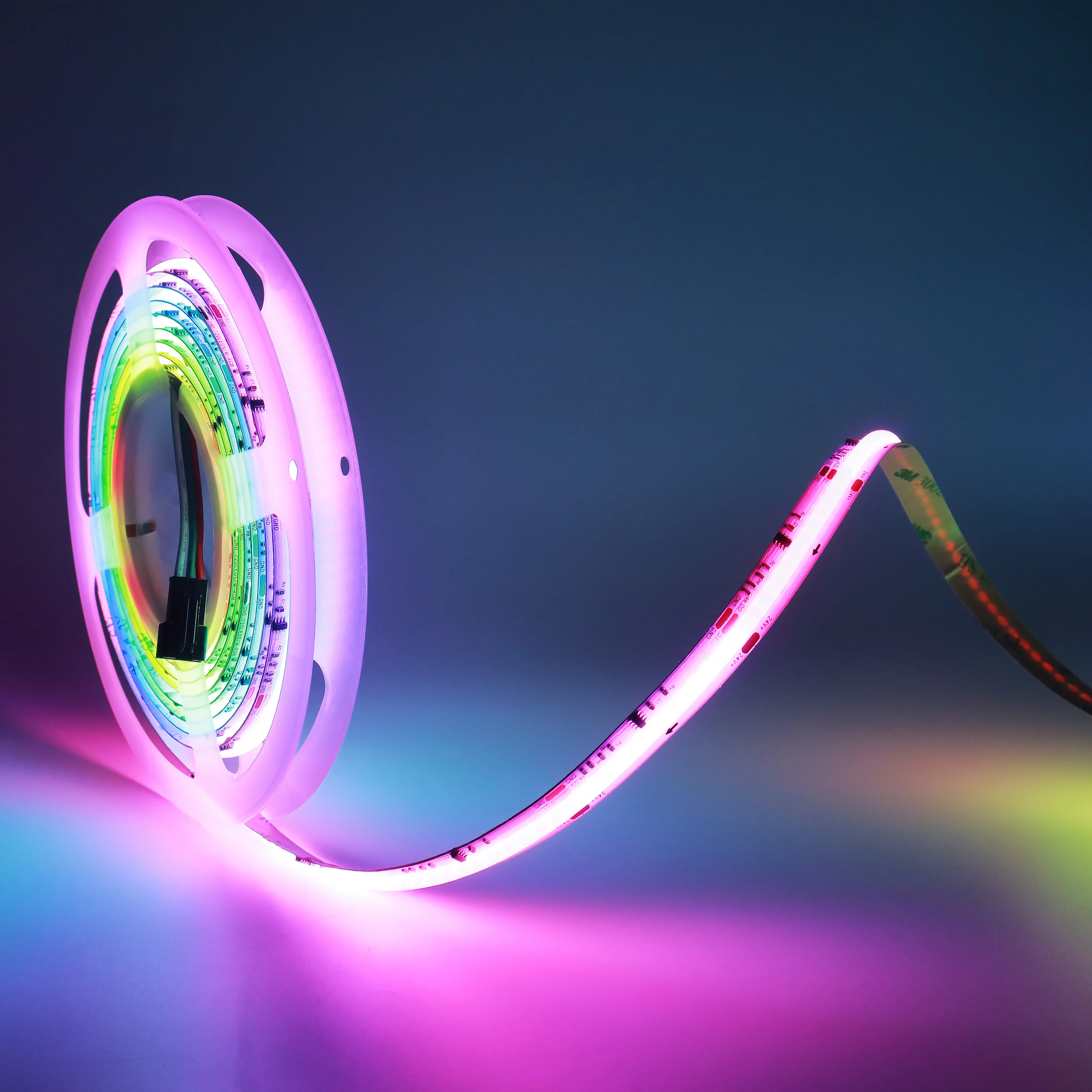 COB WS2811 RGBIC LED Strip Pixel Addressable Full Dream 24V RGB RGBW Flexible Tape Light 720LEDs/m 576leds/m COB LED Strip Light