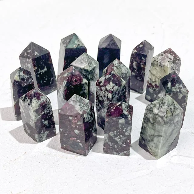 Wholesale Eudialite Crystal Tower Large Crystal Towers  Eudialite Point Crystal for Healing and Meditation
