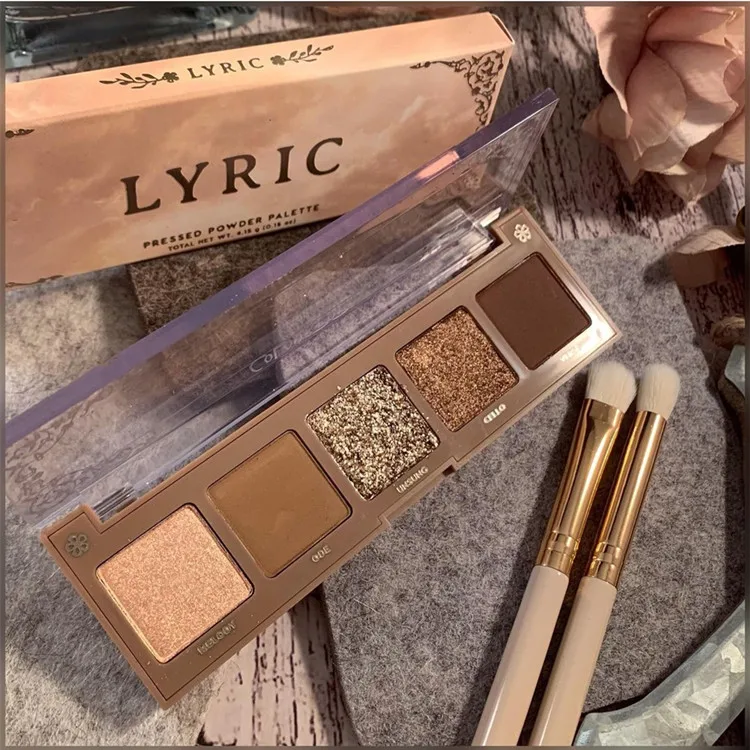 Top Selling 5 Colors Eyeshadow Palette Matte Glitter Metallic Eyeshadow Palette