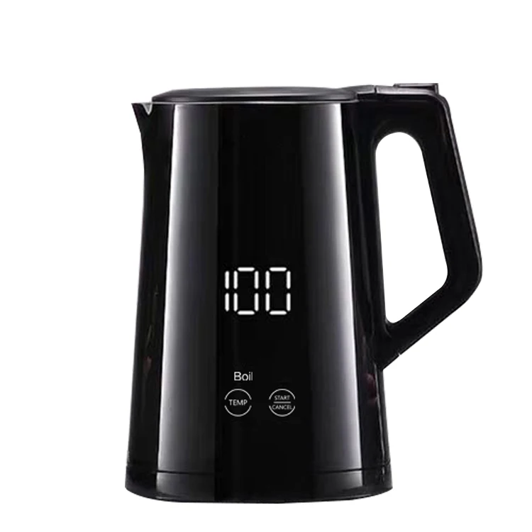
Smart fast electric kettle touch LED display temperature adjustable thermal insulation and anti-scalding big-name OEM factory 