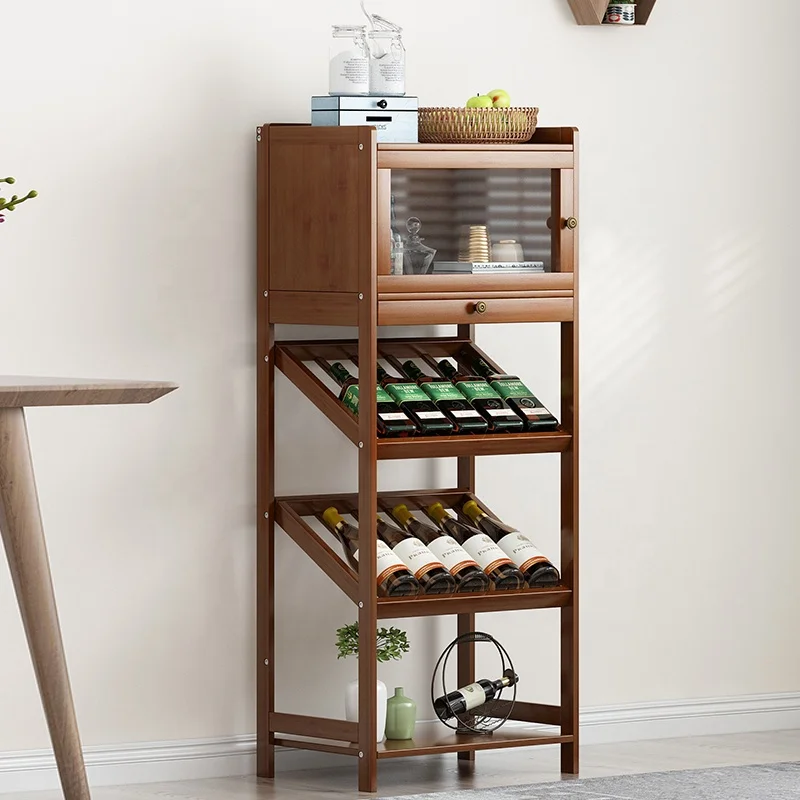 
Haichuan Bamboo Wine Holder Glass Cup shelf storage rack VS aluminum metal shoe storage shelf 