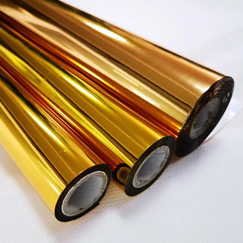 Термоламинирование золотая металлическая ПЭТ вакуумная Металлизированная полиэфирная пленка ПЭТ металлическая пленка
