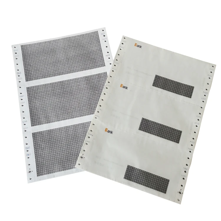NCR Carbonless Continuous Paper For Personal Confidential Envelope Pin Mailer