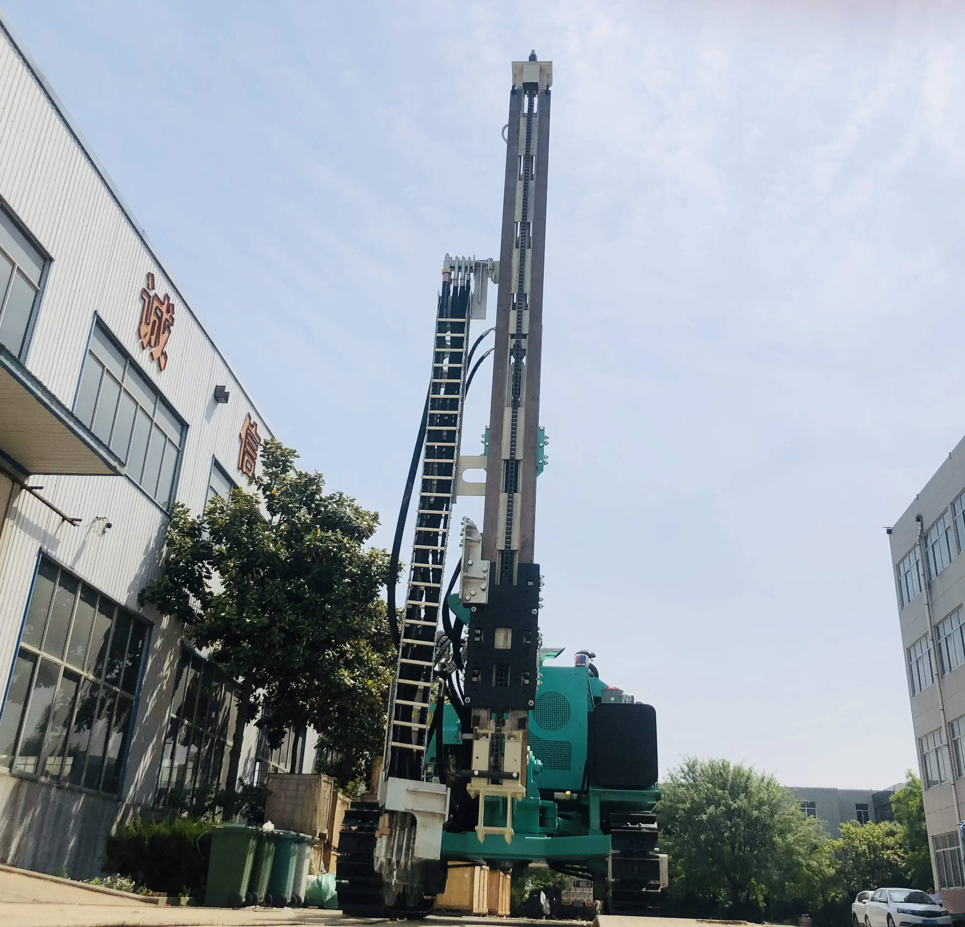 sheet solar photovoltaic pile driver hydraulic ground screw pile driver excavator