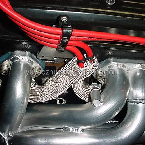 
Spark Plug Wire Boot Heat Shield Protective Sleeve 4 Cylinder - Black 